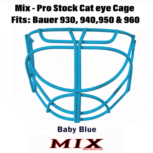Mix Sports - MX10 Cat Eye (fits Bauer 930, 940, 950, 960) - (Includes clips and screws) - Baby Blue