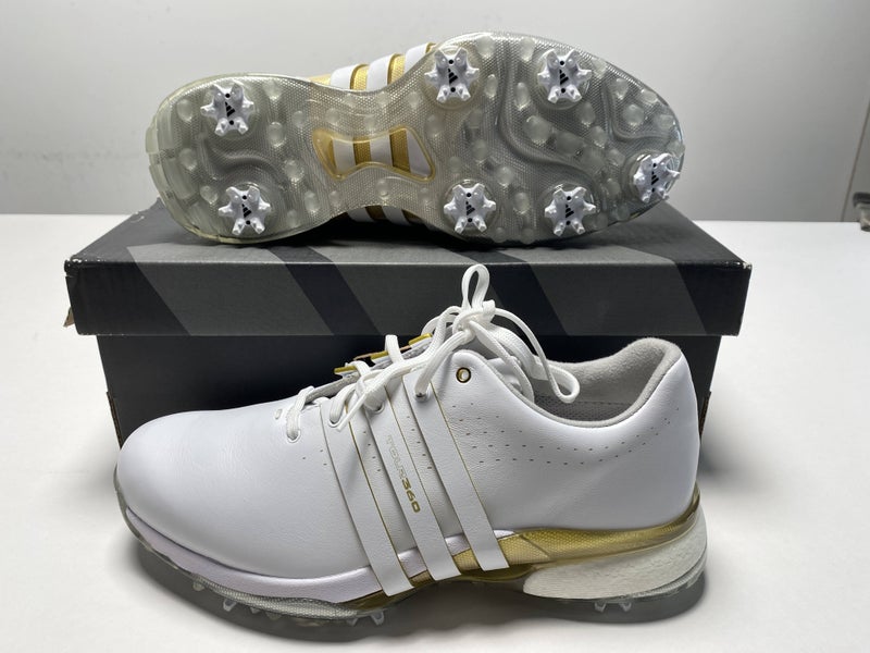 Adidas Tour360 Waterproof Golf Shoes White Men's SZ 9 (IE3367)