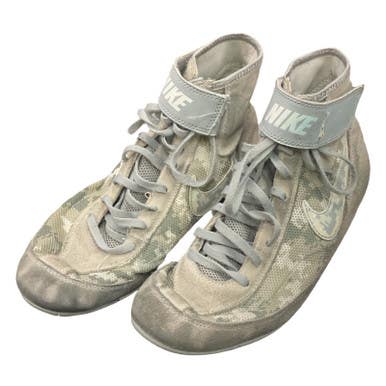 Used Nike Wrestling Shoes Grey Senior 9.5 11859-S000027176