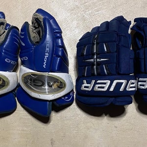 Bauer and Eagle Hockey Glove Lot (2 pairs)