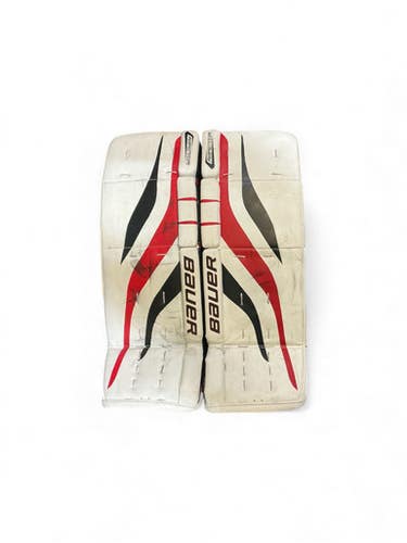 Used Bauer R1000 Goalie Leg Pads Senior Red And White 32" 11873-S000227732