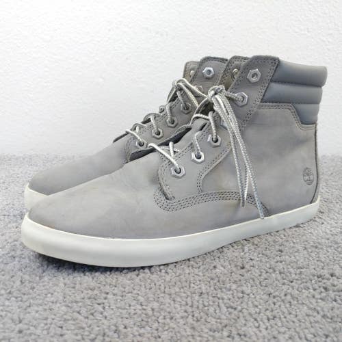 Timberland Dausette Sneaker Boots Womens Size 8.5 Shoes Gray Leather Lace Up