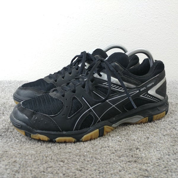 Asics Gel 1150V Womens Size 8 Volleyball Shoes Black Lace Up Low Top B457Y