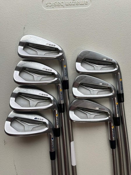 Ping S55 Iron Set 4-PW Green Dot KBS C-Taper 130 Extra Stiff Flex Standard
