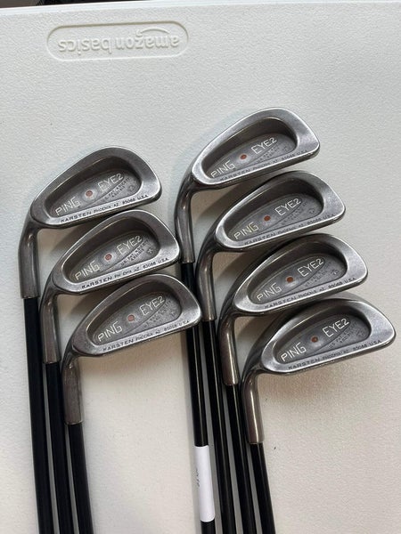 Ping Eye 2 + Plus Iron Set 4-PW Brown Dot Aldila Regular Flex Lefty +1/2 NICE