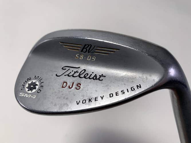 Titleist Vokey Spin Milled SM4 Chrome Lob Wedge LW 58* 9 DG S200 Stiff RH