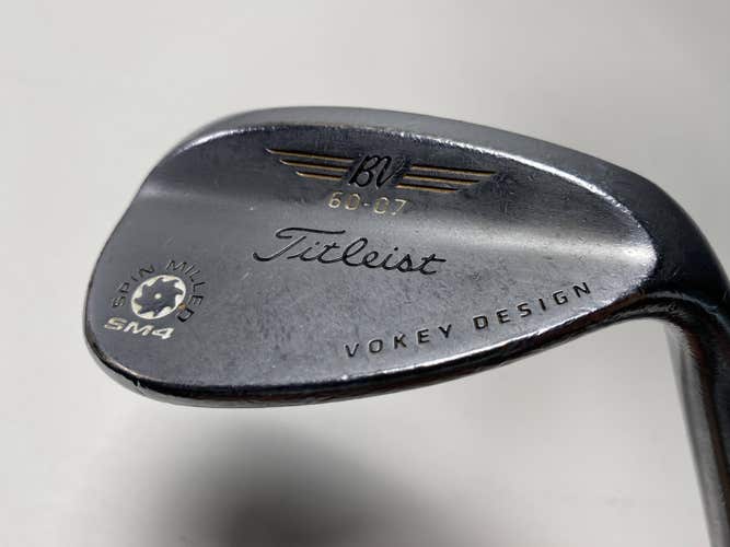 Titleist Vokey Spin Milled SM4 Chrome Lob Wedge LW 60* 7 Bounce Wedge Steel RH