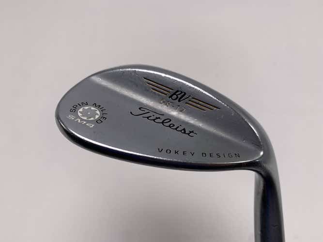 Titleist Vokey Spin Milled SM4 Chrome Wedge 58* 12 Bounce Wedge Steel Mens RH