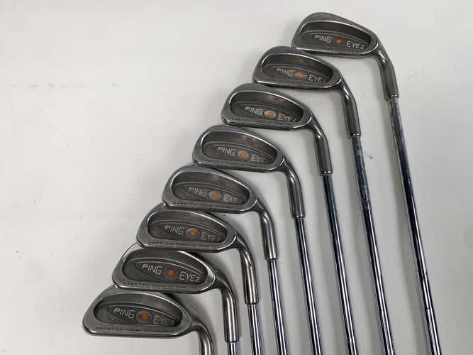 Ping Eye 2 Iron Set 3-SW Orange Dot Karsten ZZ-Lite Regular Steel Mens RH- NO PW