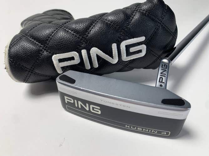 Ping Kushin 4 2023 Putter 34" SuperStroke Pistol 2.0 Black Dot RH W/Head Cover