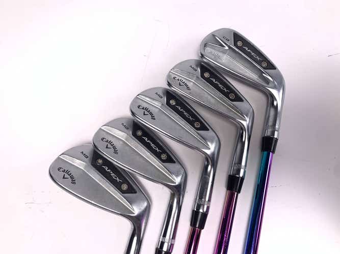 Callaway Apex MB 24/Apex CB 24 Combo Iron Set 6-PW Rainbow Stiff Steel Mens RH