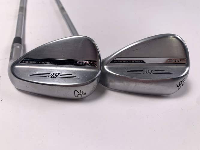 Titleist Vokey SM10 Tour Chrome Wedge Set 52* 12 | 56* 8 Wedge Steel Mens RH