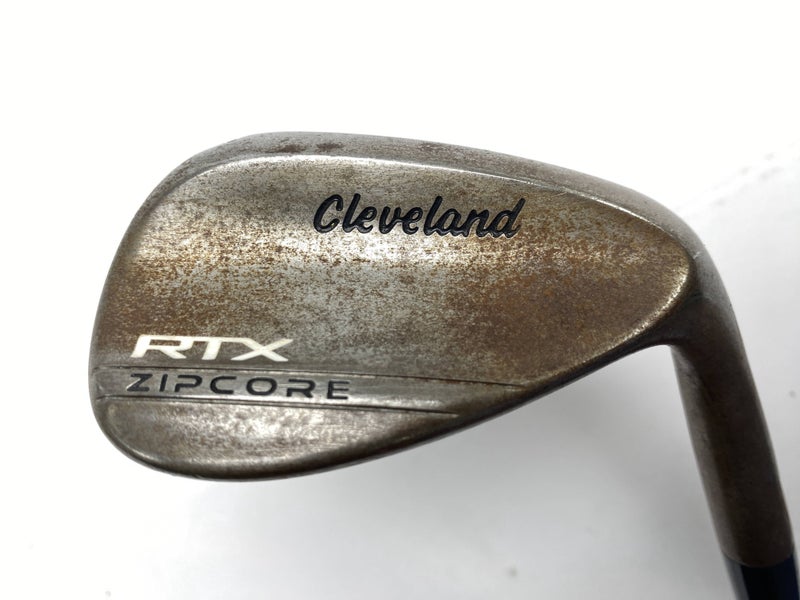 Cleveland RTX ZipCore Raw Lob Wedge LW 58* 12 Bounce KBS Tour 130 Extra Stiff RH