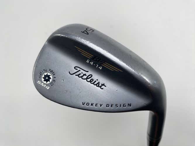 Titleist Vokey Spin Milled SM4 Chrome Sand Wedge SW 54* 14 Wedge Steel Mens RH