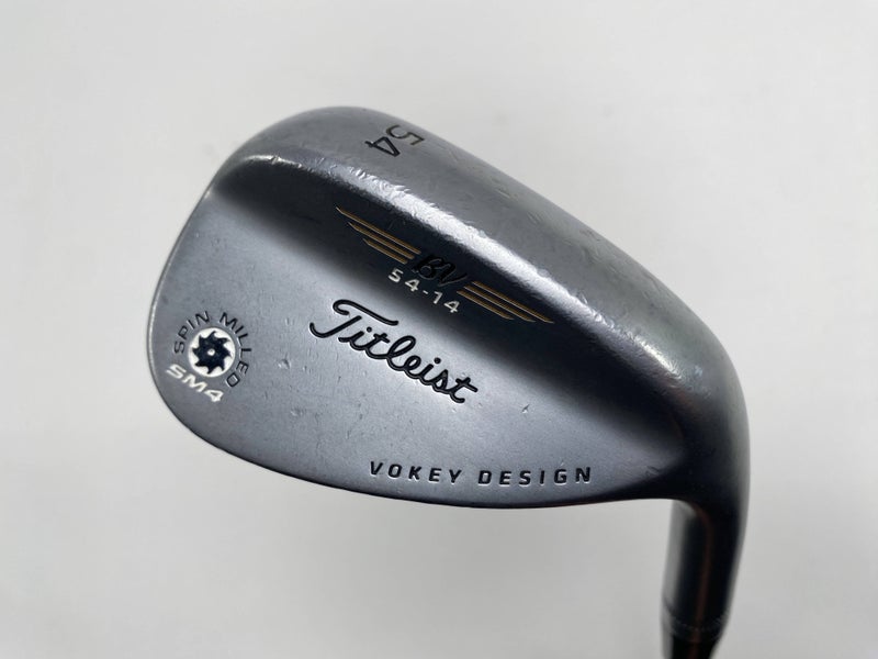 Titleist Vokey Spin Milled SM4 Chrome Sand Wedge SW 54* 14 Wedge Steel Mens RH