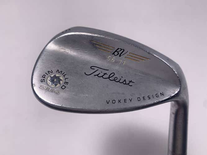 Titleist Vokey Spin Milled SM4 Chrome Sand Wedge SW 56* 11 Wedge Steel Mens RH