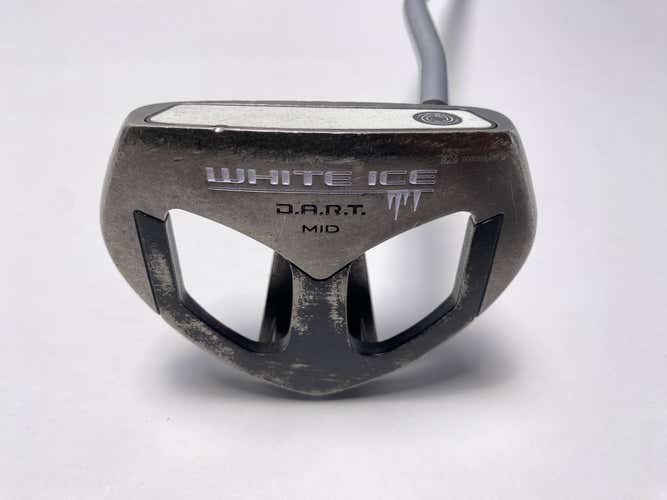 Odyssey White Ice D.A.R.T Mid Putter 37.5" Mens RH - NEW LONG GRIP