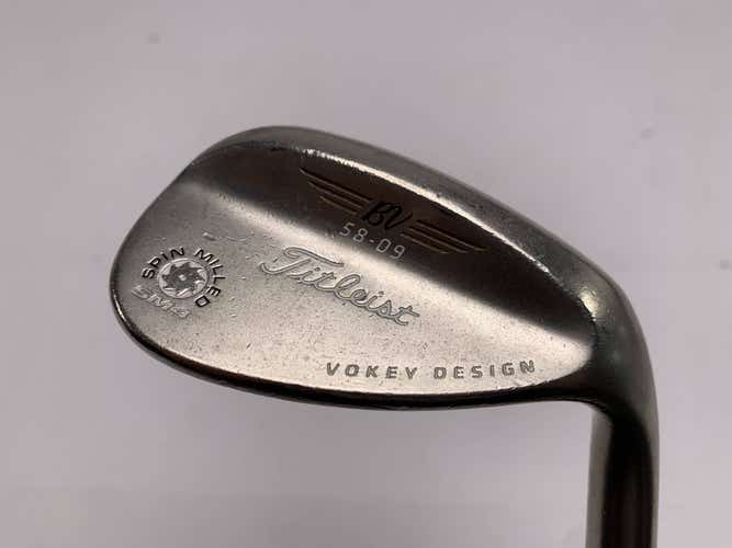 Titleist Vokey Spin Milled SM4 Chrome Lob Wedge 58* 9 KBS Tour Regular Mens RH