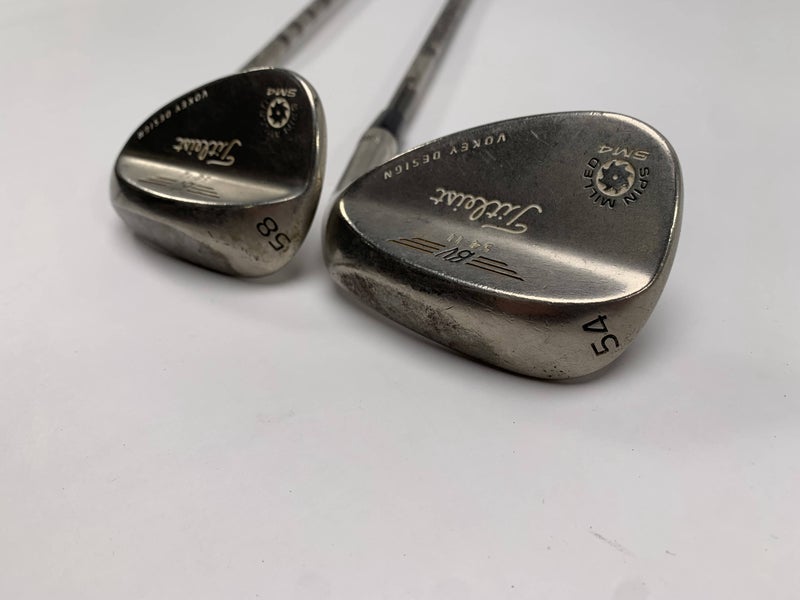 Titleist Vokey Spin Milled SM4 Chrome Wedge Set 54* 11 | 58* 12 KBS Mens RH