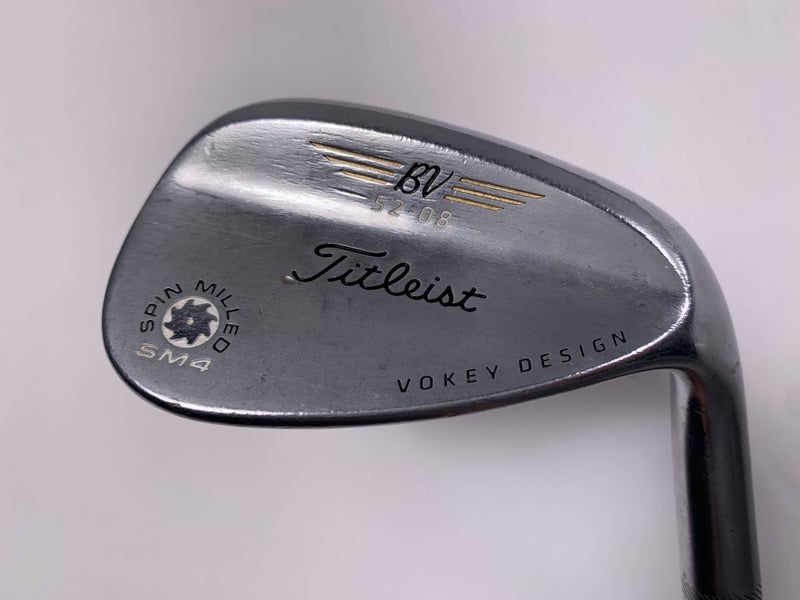 Titleist Vokey Spin Milled SM4 Chrome Gap Wedge GW 52* 8 True Temper DG Mens RH