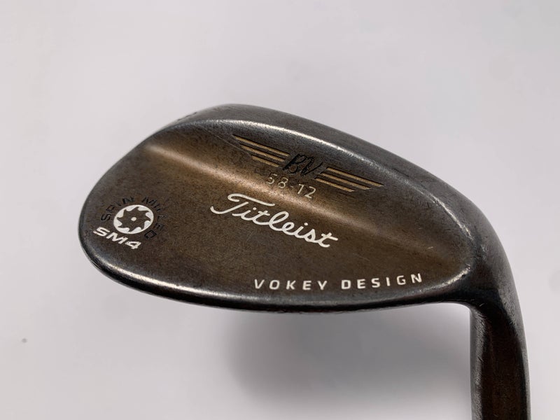 Titleist Vokey Spin Milled SM4 Chrome Lob Wedge LW 58* 12 Wedge Steel Mens RH