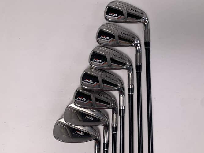 TaylorMade M6 Iron Set 6-PW+GW+SW Fujikura Atmos 5A Senior Graphite Mens RH