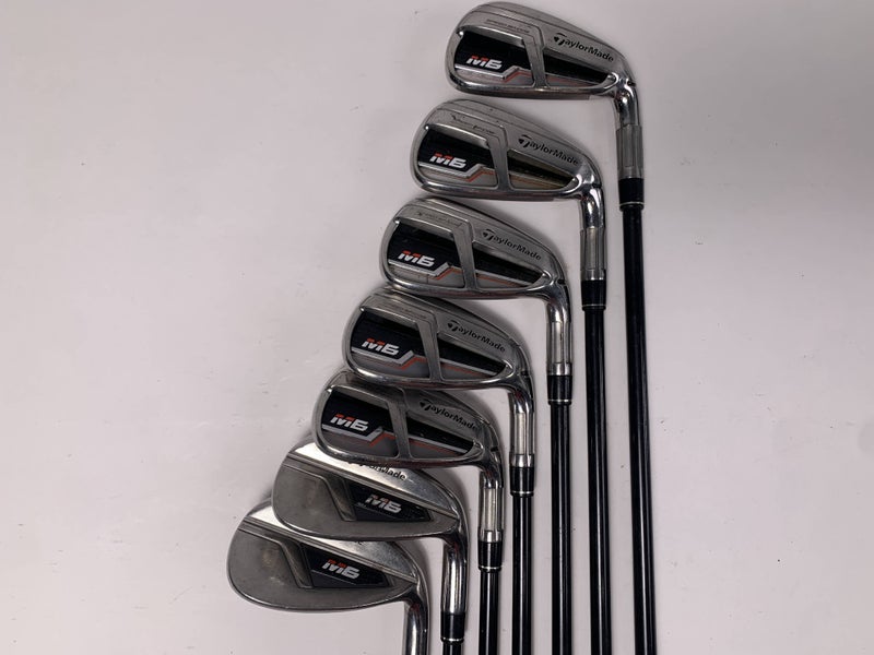 TaylorMade M6 Iron Set 6-PW+GW+SW Fujikura Atmos 5A Senior Graphite Mens RH