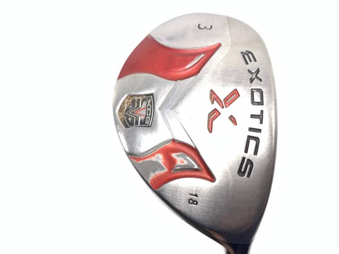 Tour Edge Exotics XCG 3 Hybrid 18* Graphite Design Tour AD 72g Stiff  Mens RH