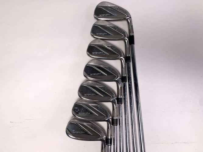 TaylorMade Stealth Iron Set 5-PW+GW Project X Rifle Precision 5.5 Mens RH