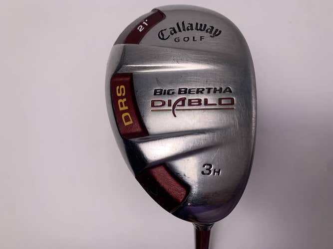 Callaway Big Bertha Diablo 3 Hybrid 21* 60g Stiff Graphite Mens RH Oversize Grip
