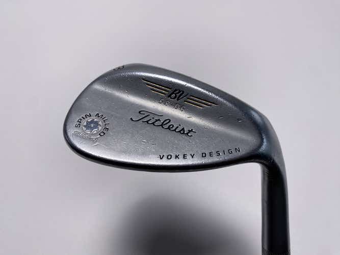 Titleist Vokey Spin Milled SM4 Chrome Lob Wedge LW 58* Wedge Steel Mens RH