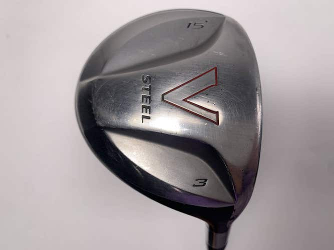 TaylorMade V Steel 3 Fairway Wood 15* MAS2 Stiff Graphite Mens RH