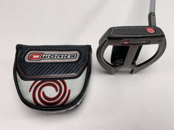 Odyssey O-Works Black 2-Ball Fang Putter 34.5" Mens RH HC