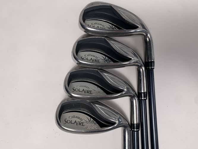 Callaway Solaire Iron Set 8-PW+GW 50g Ladies Graphite Womens RH Undersize Grips