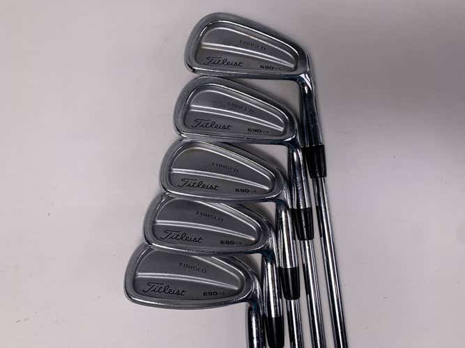 Titleist 690 CB Forged Iron Set 5-PW NS Pro 970 Stiff Steel Mens RH No 7 iron
