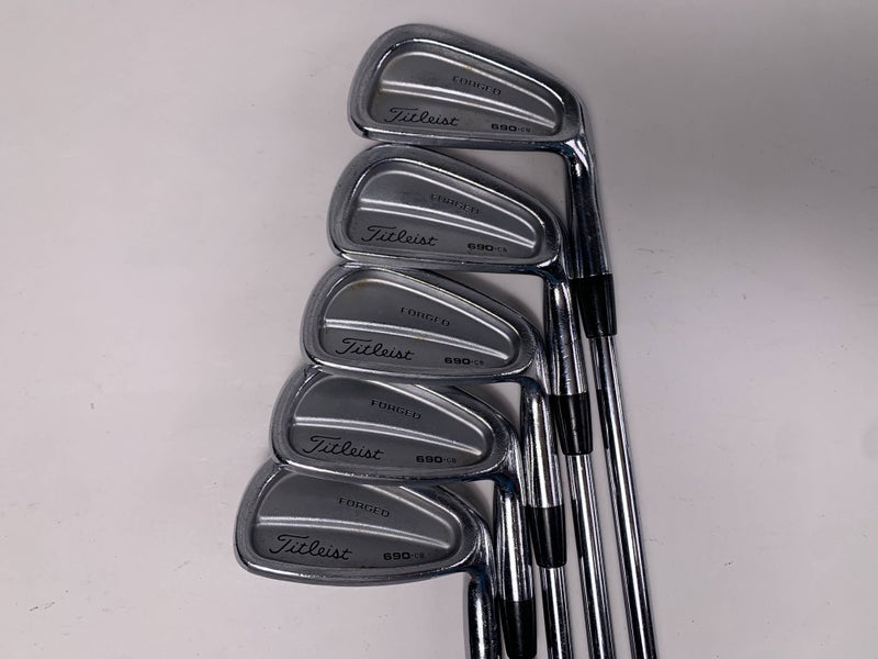 Titleist 690 CB Forged Iron Set 5-PW NS Pro 970 Stiff Steel Mens RH No 7 iron