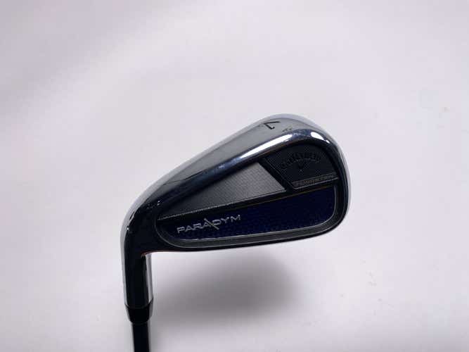Callaway Paradym Single 7 Iron Project X HZRDUS 5.5 65g Regular Graphite Mens LH