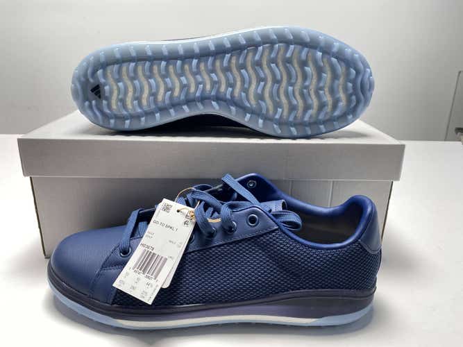 Adidas Go-To Spikeless 1 Waterproof Golf Shoes Navy Men's SZ 10.5 (H03678)