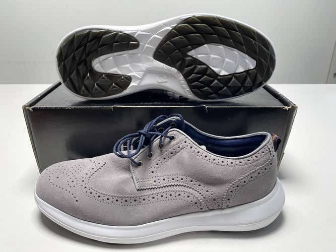 FootJoy Flex LE 1 Modern Wing Golf Shoes Gray Men's SZ 10 (56113)