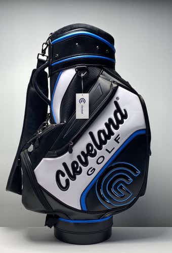 Cleveland Staff Staff Bag Black 6-Way Divide Single Strap Golf Bag NEW