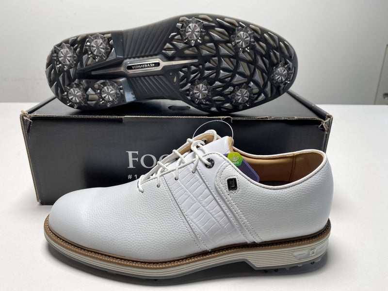 Footjoy Dryjoys Premiere Series Waterproof Golf Shoes White Men's SZ 9 (53908)