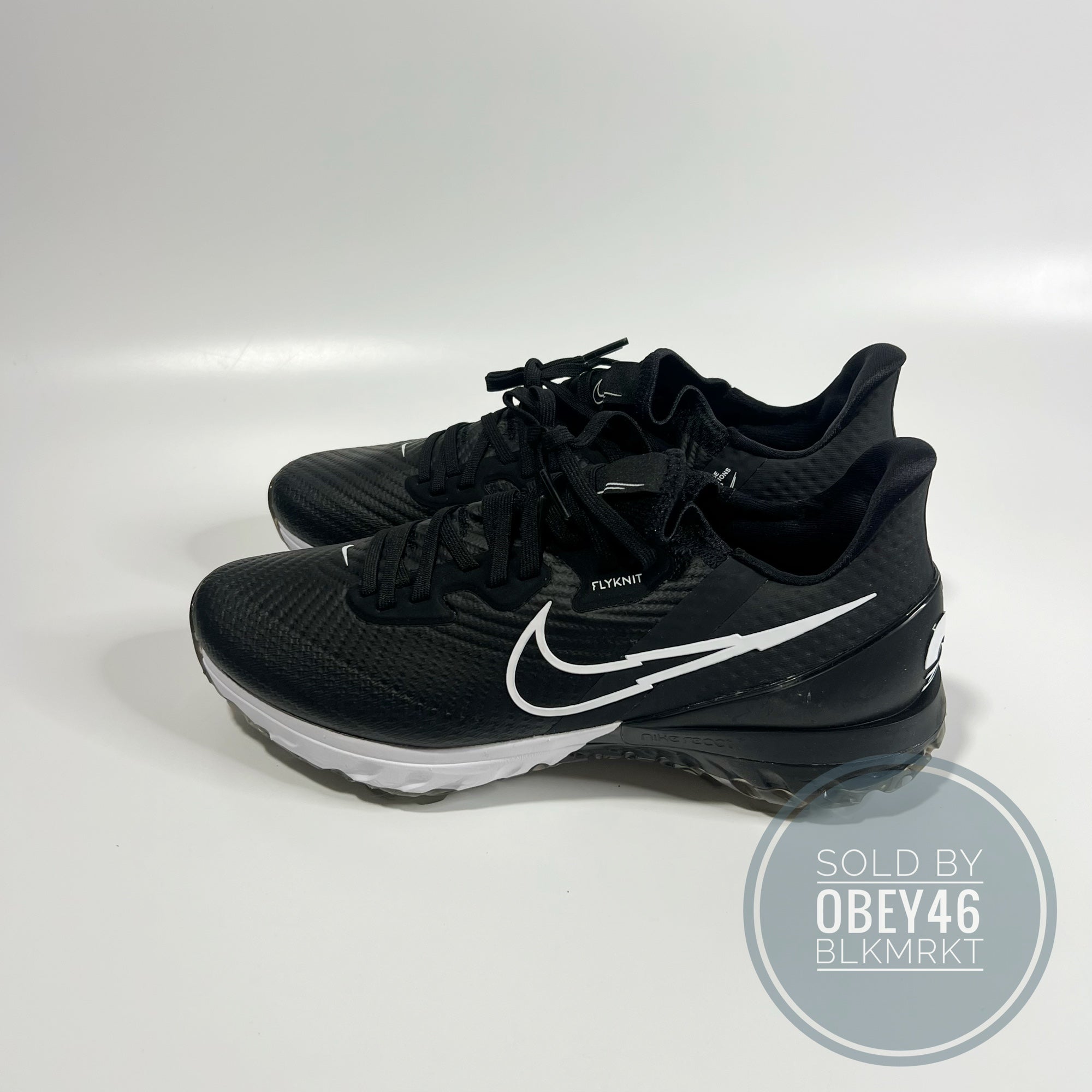 Nike Air Zoom Infinity Tour Black Golf Shoes - Men Size 10 - CT0540-077 - NEW Nike Air Zoom Infinity Tour Golf Shoes Black White CT0540  main image 2