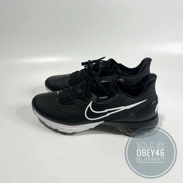 Nike Air Zoom Infinity Tour Flyknit Black White Golf Shoes CT0540-077 9.5