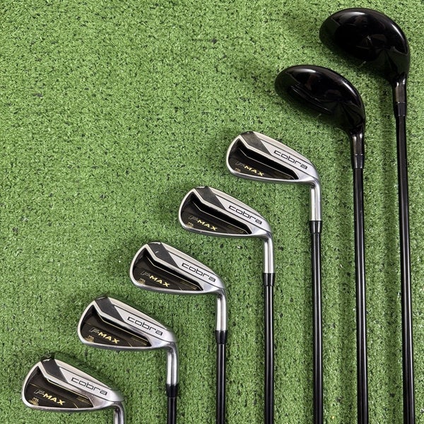 Cobra F Max Draw Hybrid Iron Combo Set 4-PW Superlite Senior Lite +1/2 Long