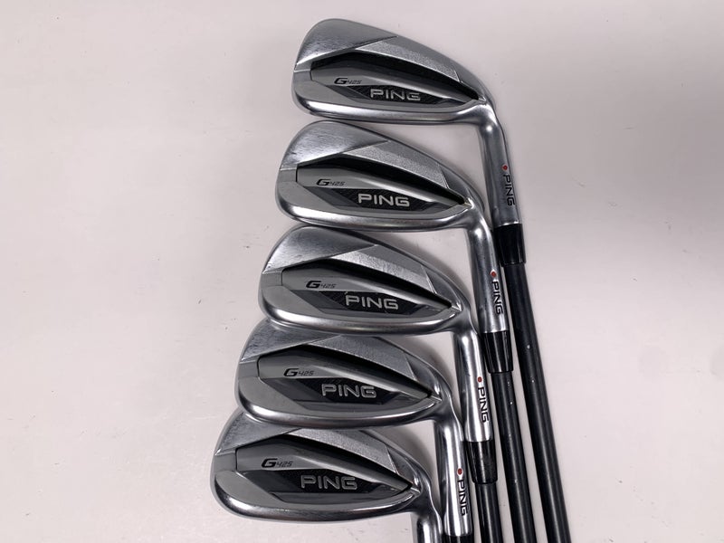 Ping G425 Iron Set 7-PW+GW Red Dot 1* Flat AWT 2.0 Black Regular Steel Mens RH