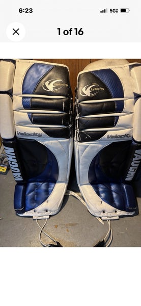 34" Vaughn Velocity 7000 Goalie Leg Pads (Used)