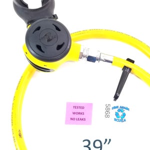 Aqua Lung ABS Yellow Scuba Dive Octo Octopus 2nd Stage Regulator Slim Compact
