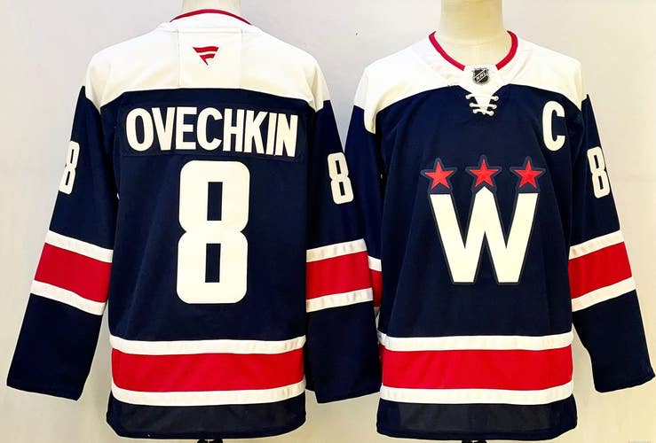 Washington Capitals Alexander Ovechkin Ice Hockey Jersey #8 Size 52
