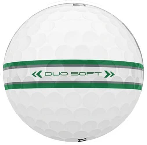 Wilson Staff Duo Soft TRK360 Golf Balls (White/Green, 3pk) 1 Sleeve 2025 NEW