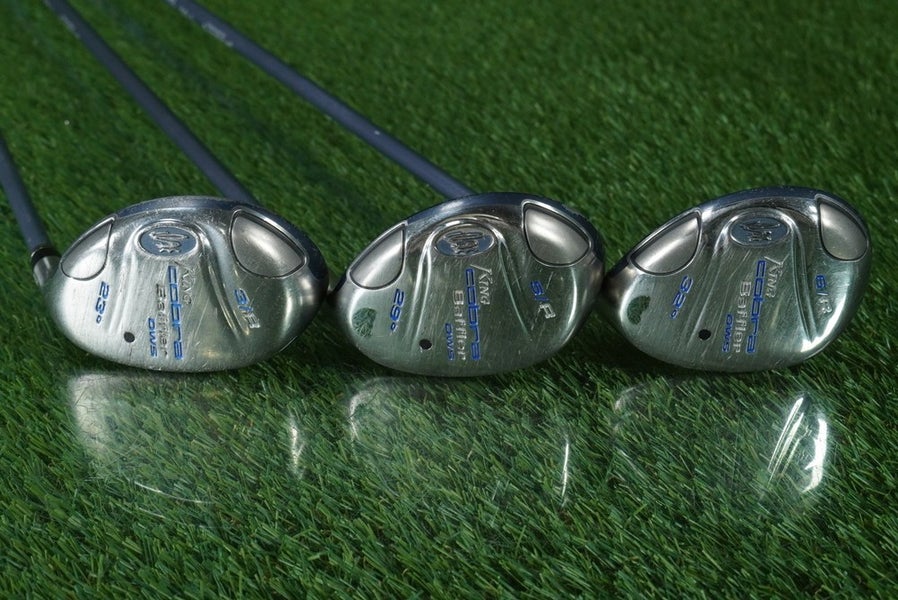 KING COBRA BAFFLER DWS HYBRIDS SET 3H 23 5H 29 6H 32 WOMENS RH W/ NEW GRIPS!